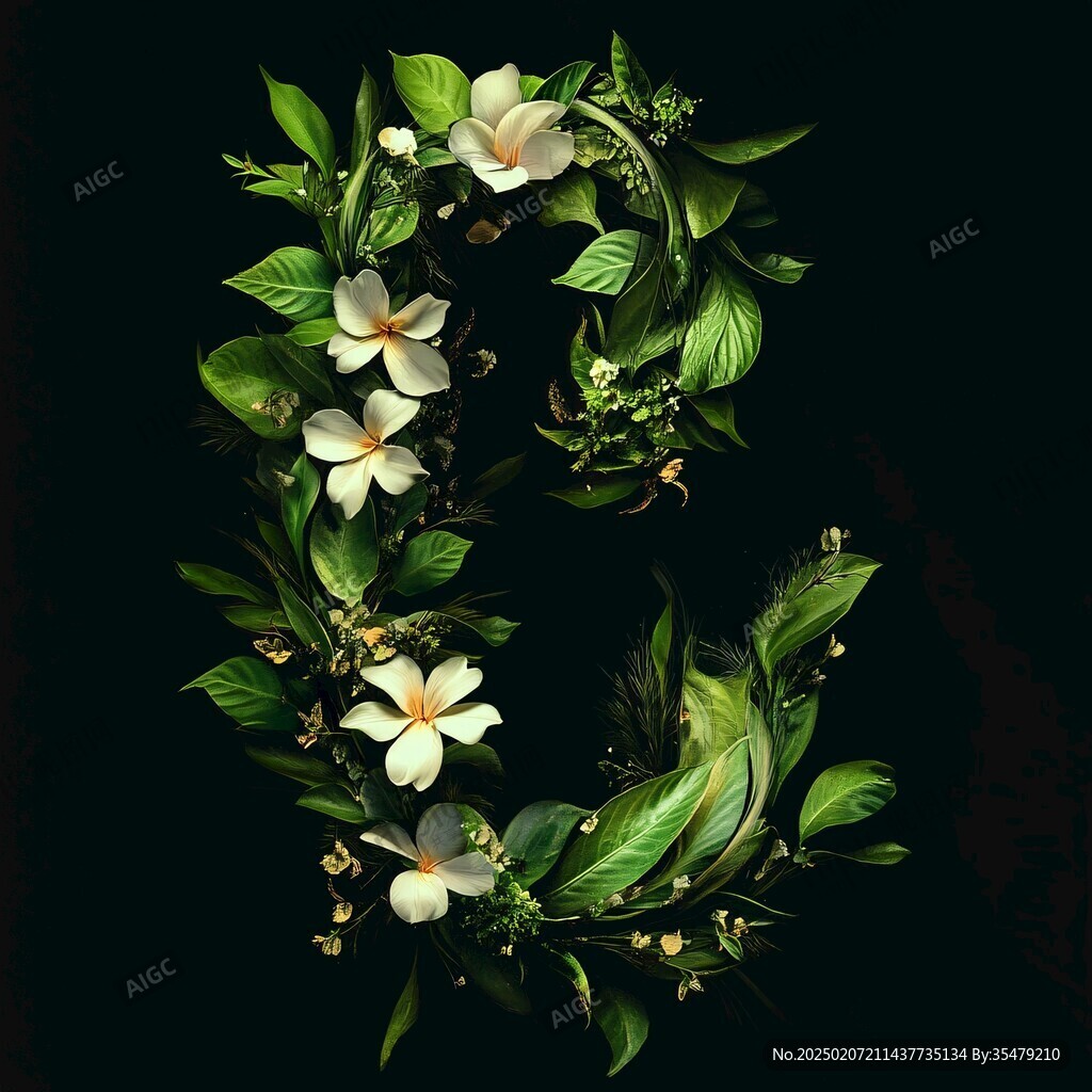 花環(huán)綠葉