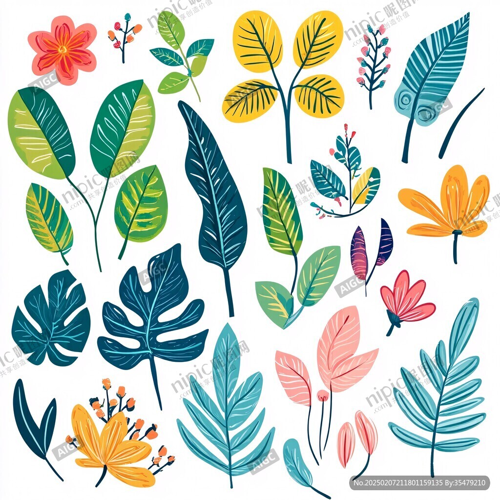 植物插畫素材