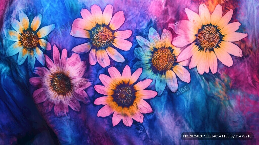 炫彩花朵壁紙
