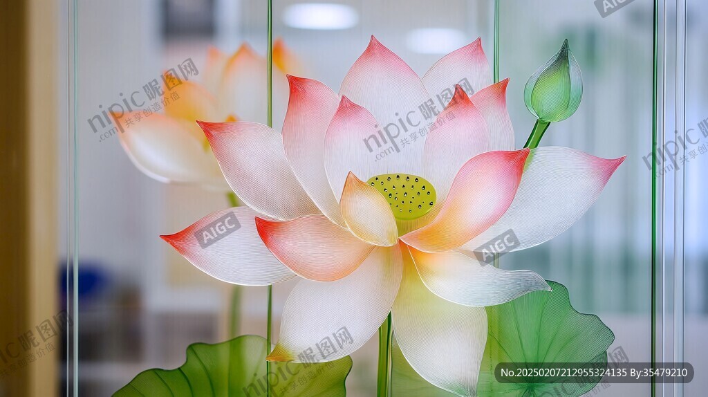 荷花吸頂軟膜