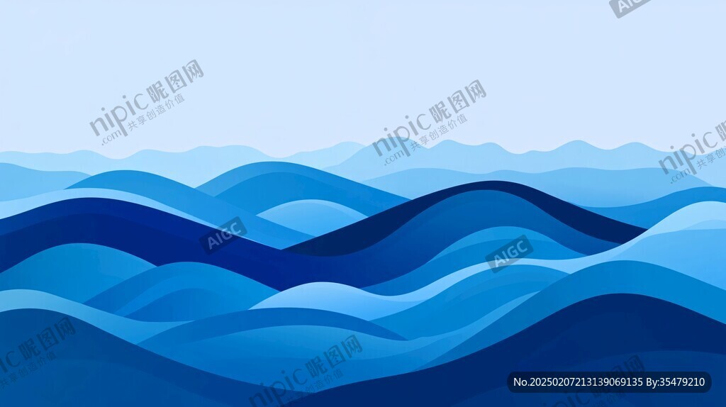 波浪背景素材