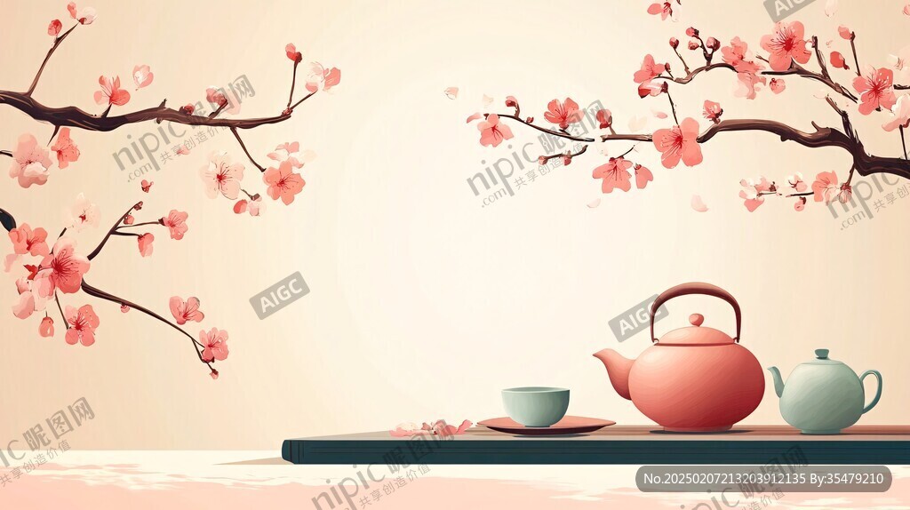 茶具插畫(huà)