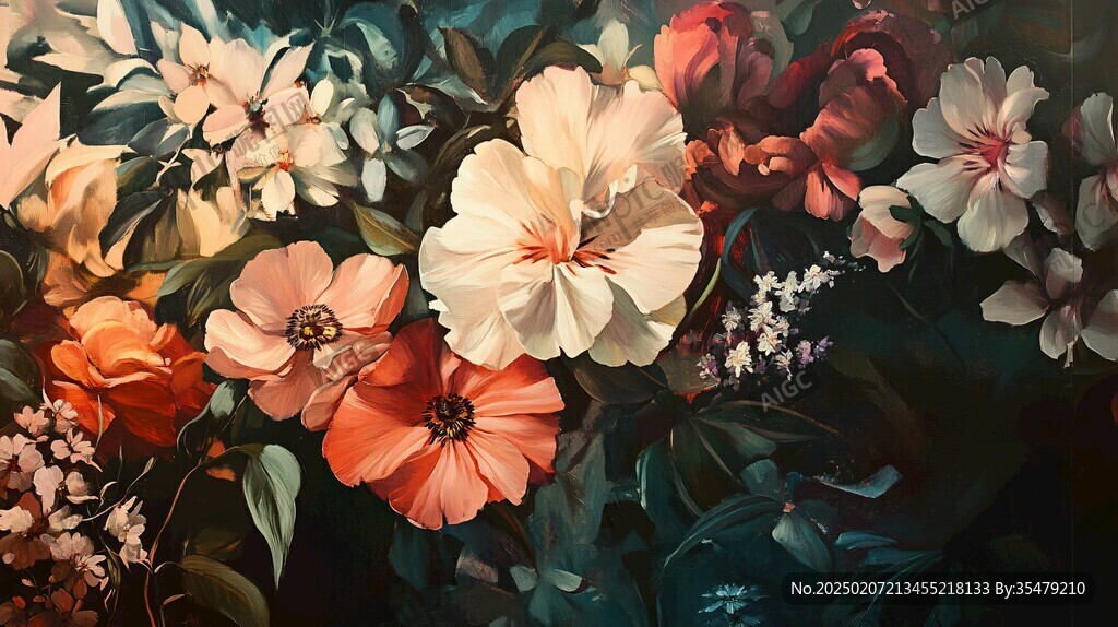 3d立體唯美花卉