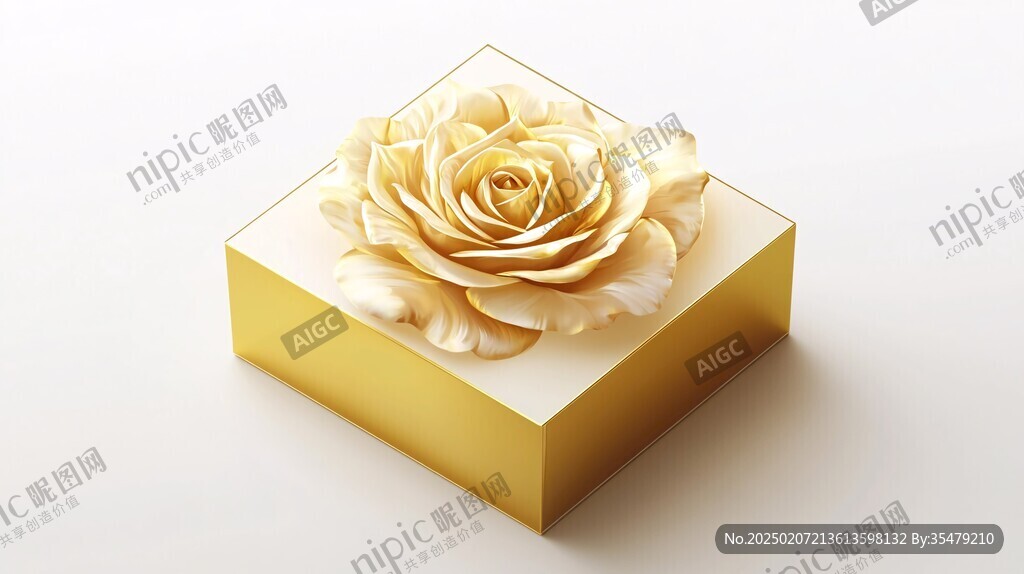 金色玫瑰設計素材