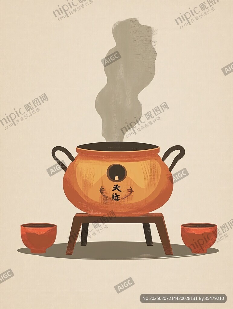 瓦罐湯插畫(huà)