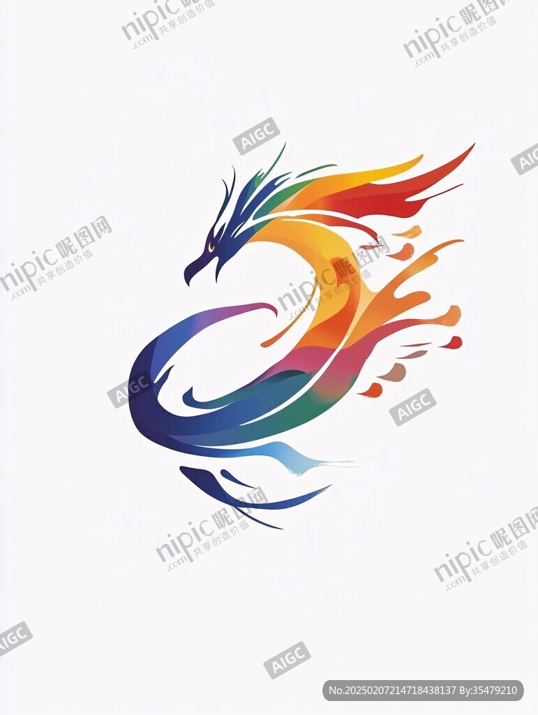 彩色鳳凰logo