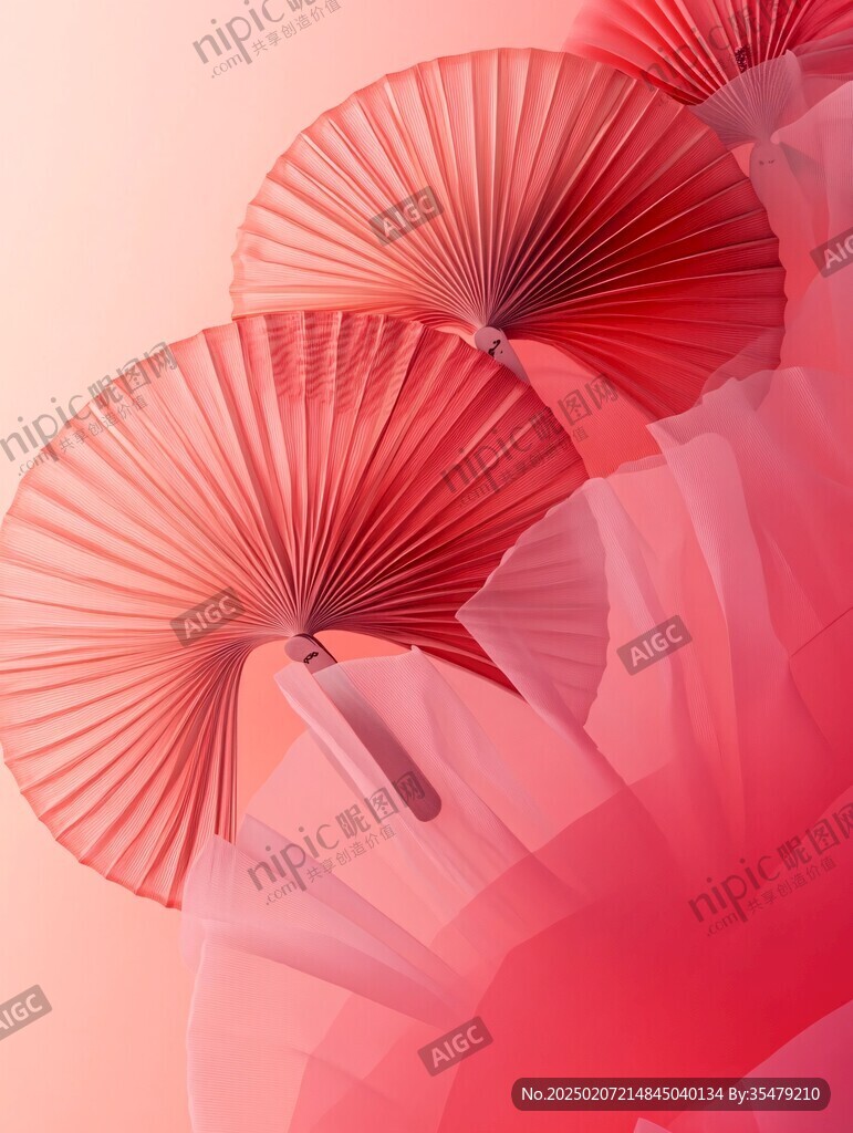 抽象折扇背景
