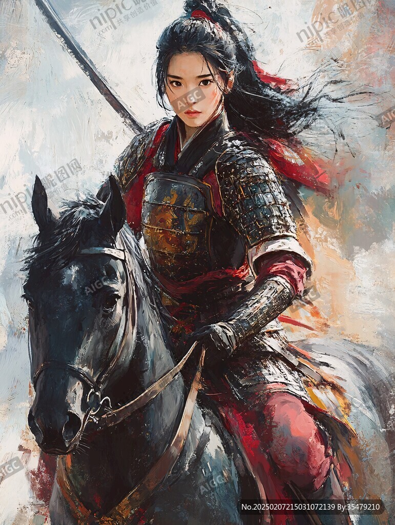 古代女將插畫