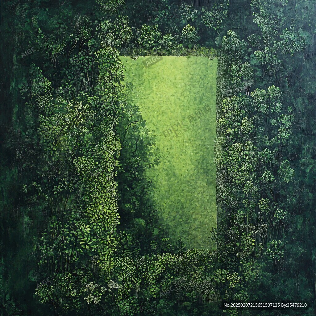 門外一片綠色的風(fēng)景