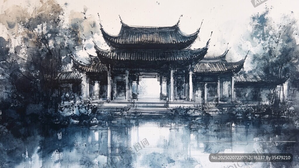 天一閣插畫