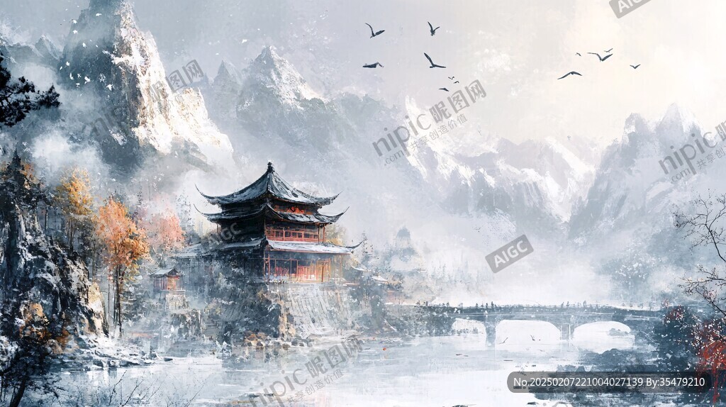 高清古風(fēng)山水