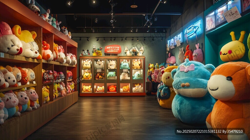 精品玩具店內景環境