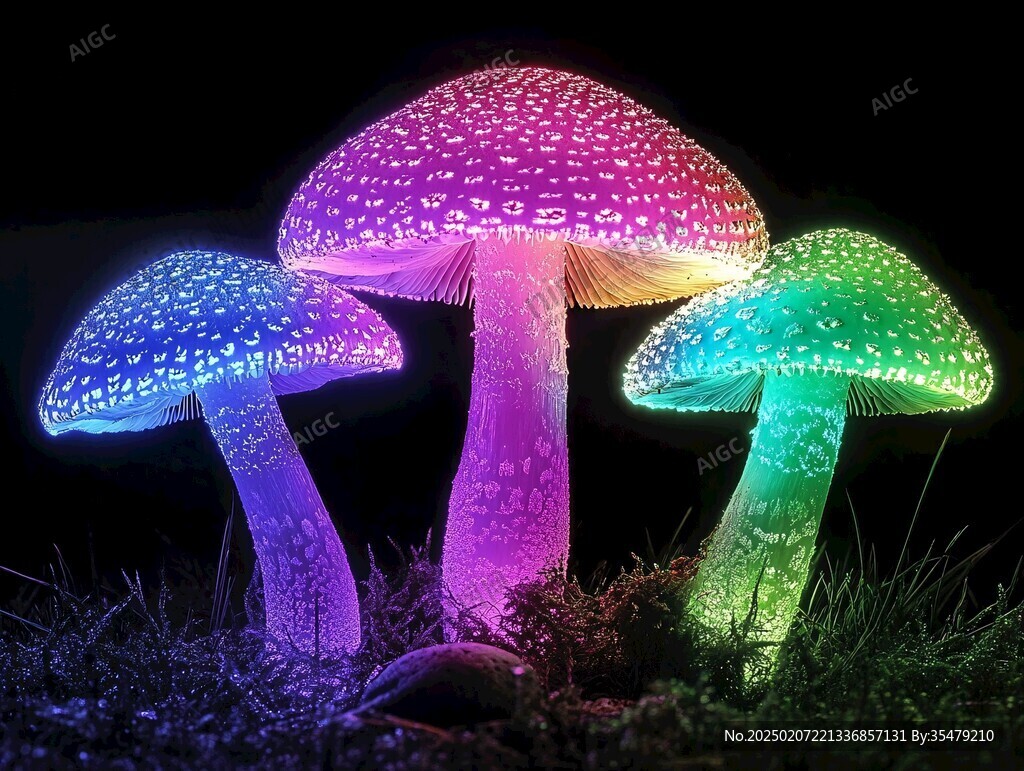 仿真蘑菇彩燈