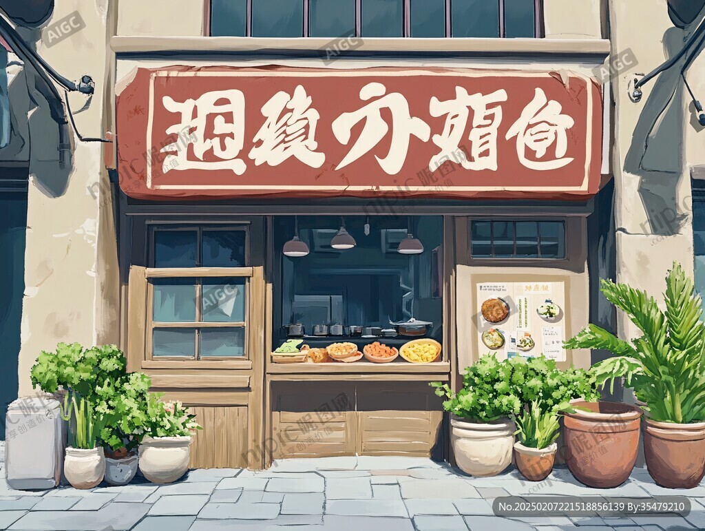 腌鹵店插畫(huà)