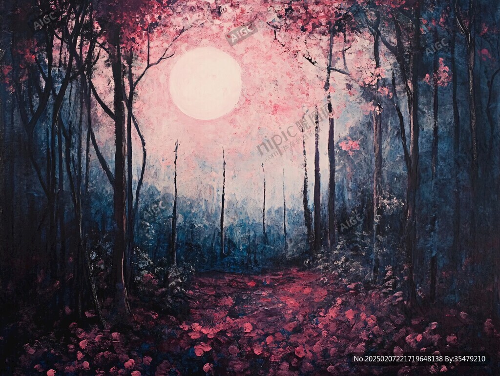 粉色的森林