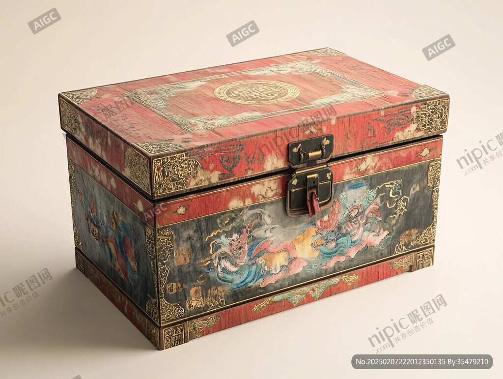 彩漆衣箱