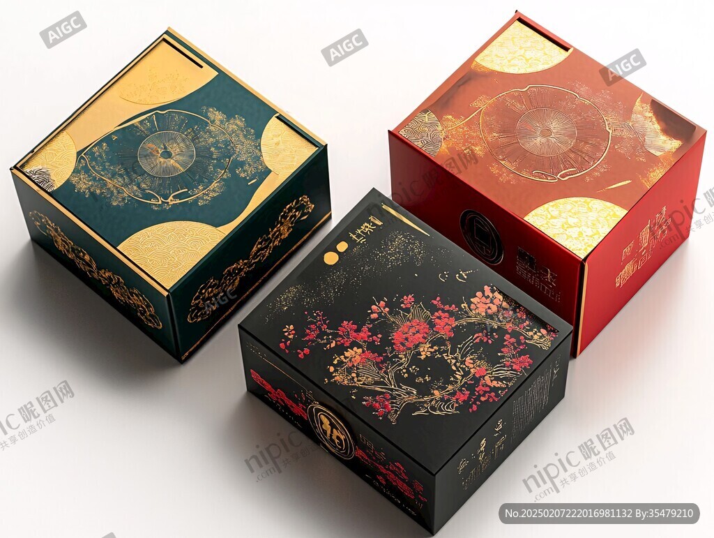 脫胎漆器月餅盒面設(shè)計