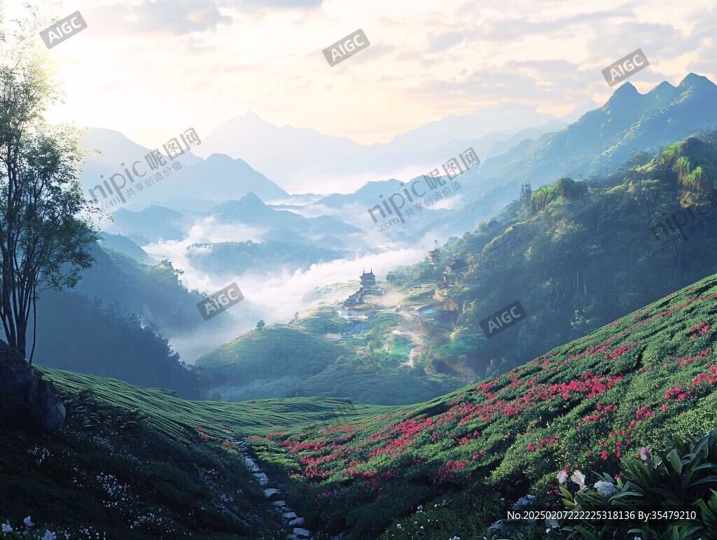 茶園效果圖