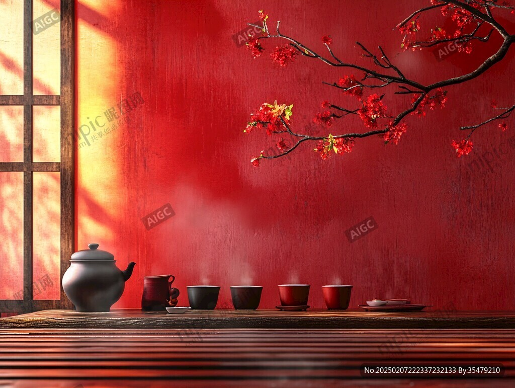 茶室背景圖