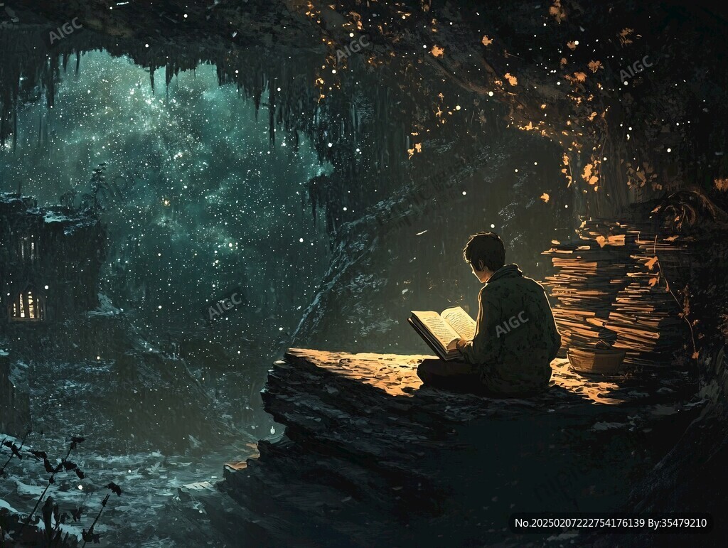 禪境秋夜極品意境插畫