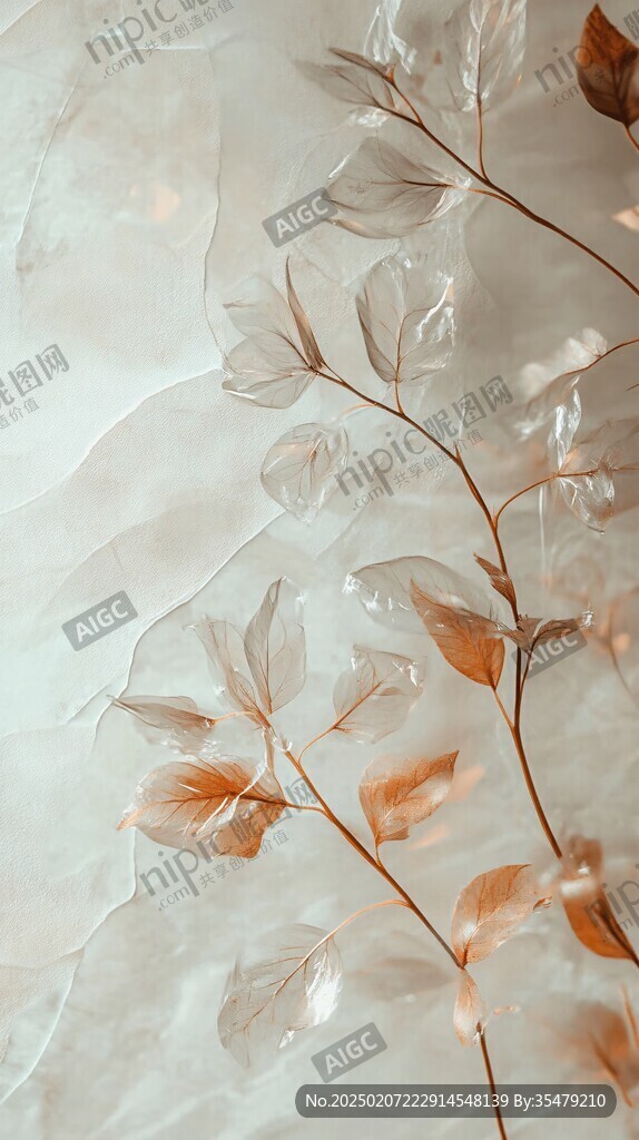 光影枝葉背景