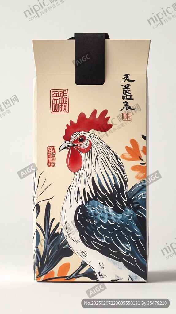 土雞包裝插畫設(shè)計