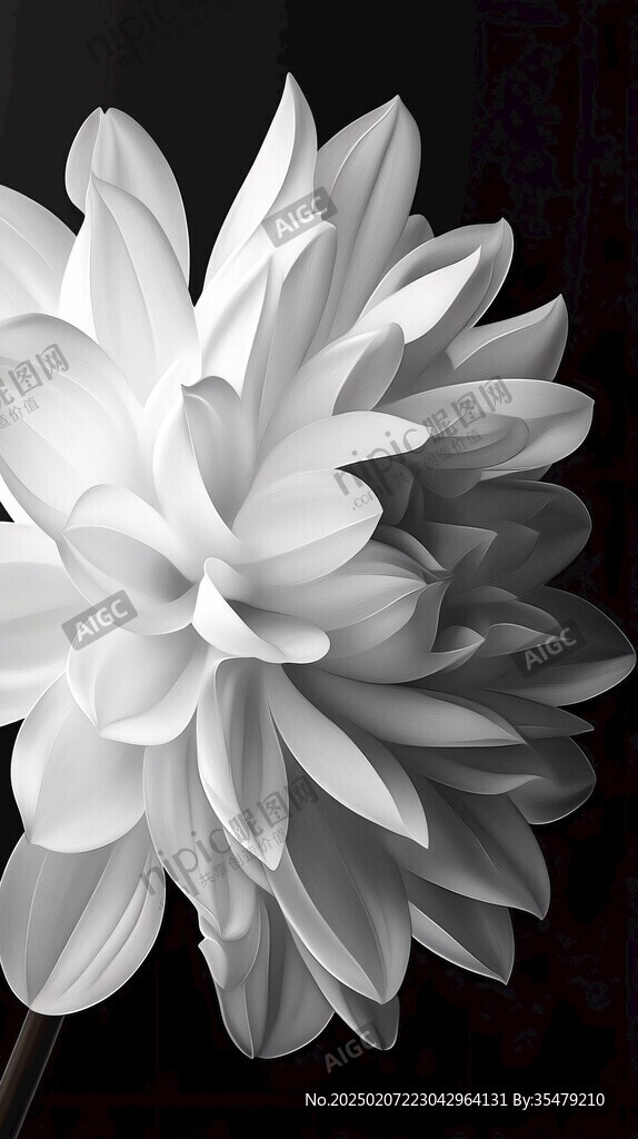 3d簡約花