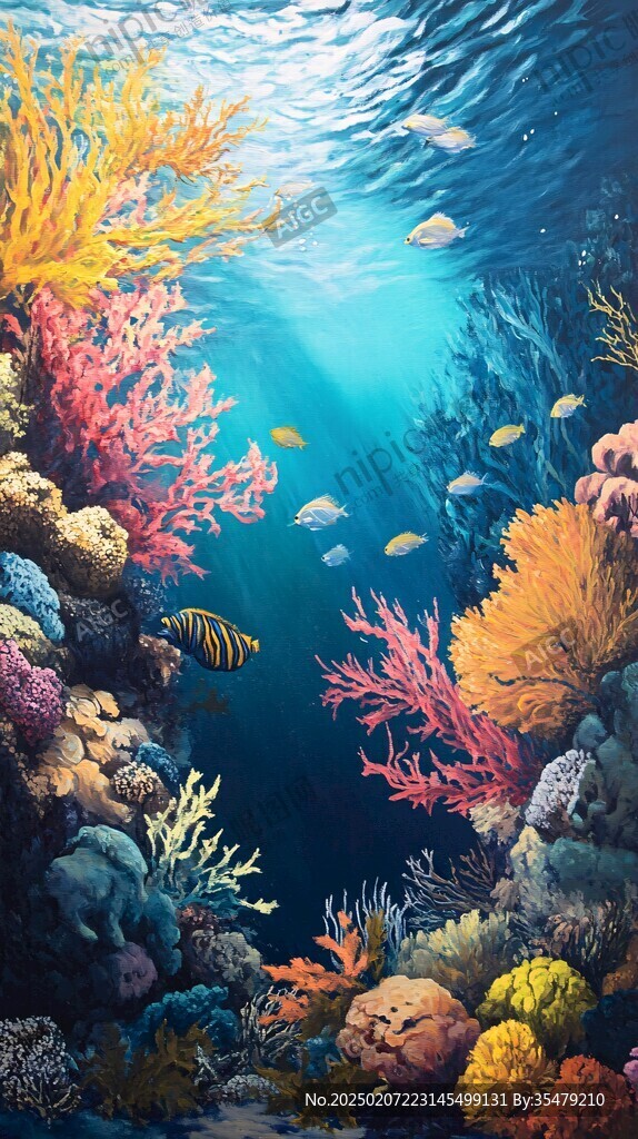 海底世界3d立體背景