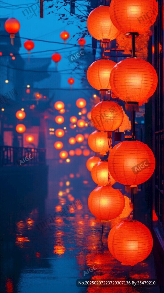 古典意境紅燈籠