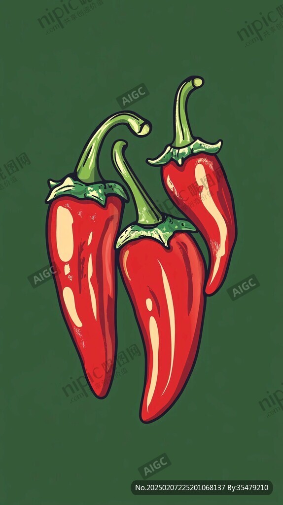 鮮辣椒插畫