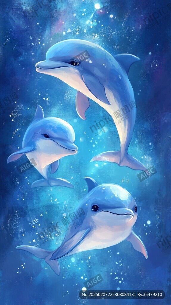 插畫海豚