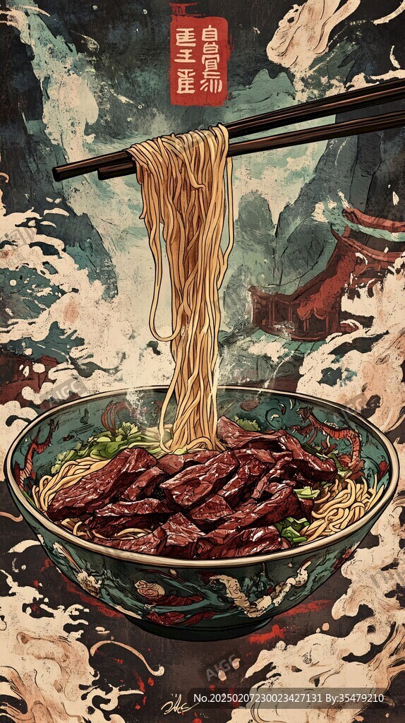 鋪蓋面海報(bào)插畫