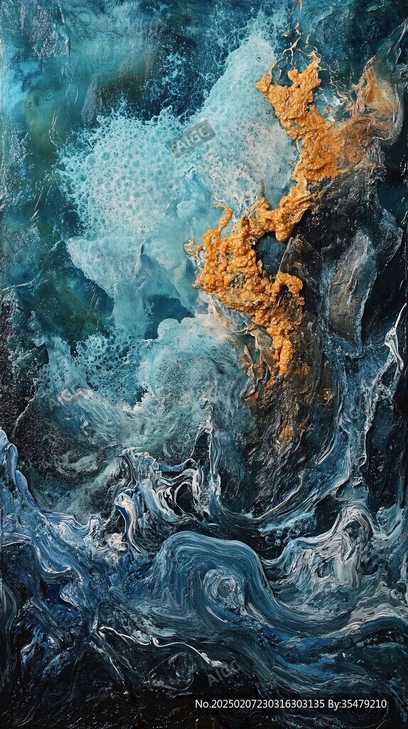 流體流彩裝飾畫