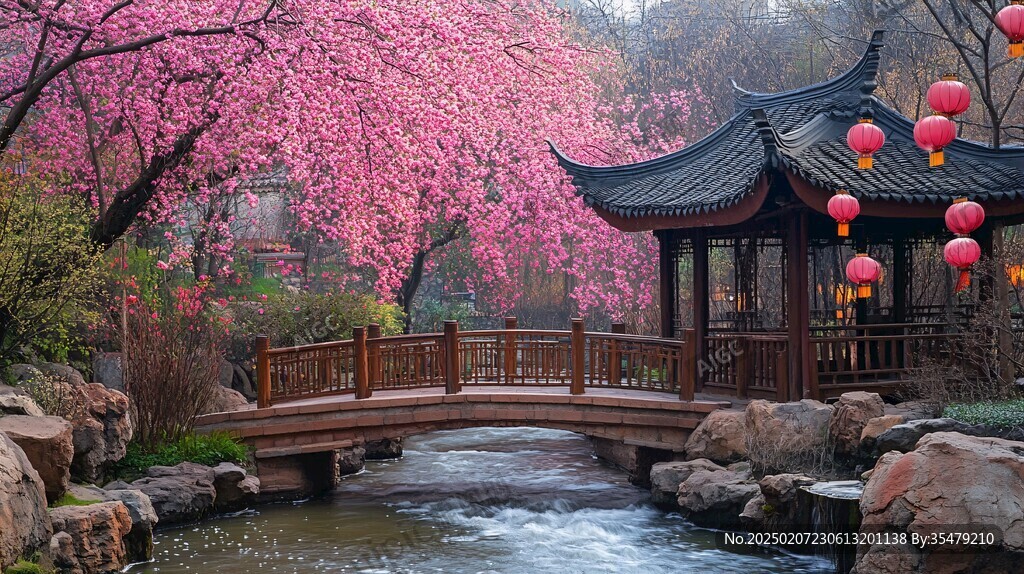桃花廊橋
