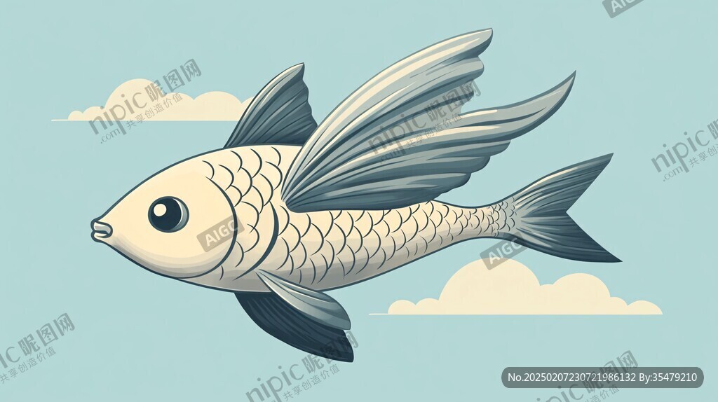 原創卡通小鯉魚