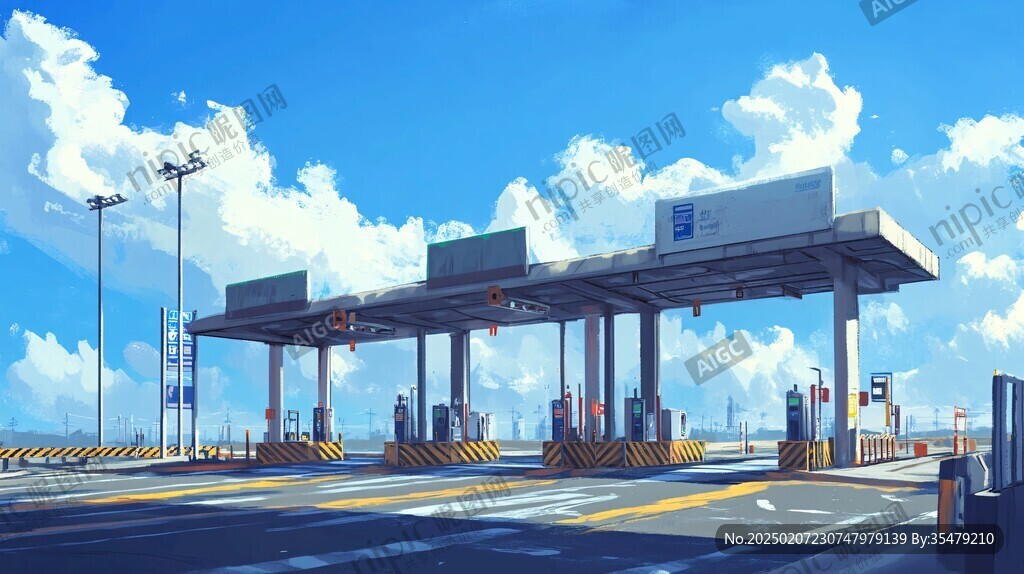 收費站素材