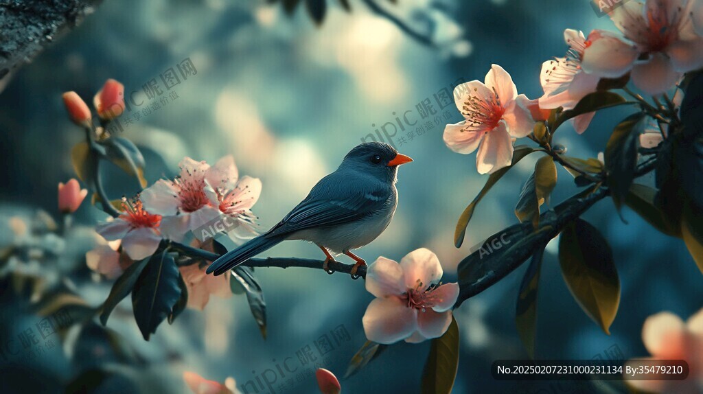 春天花鳥壁紙