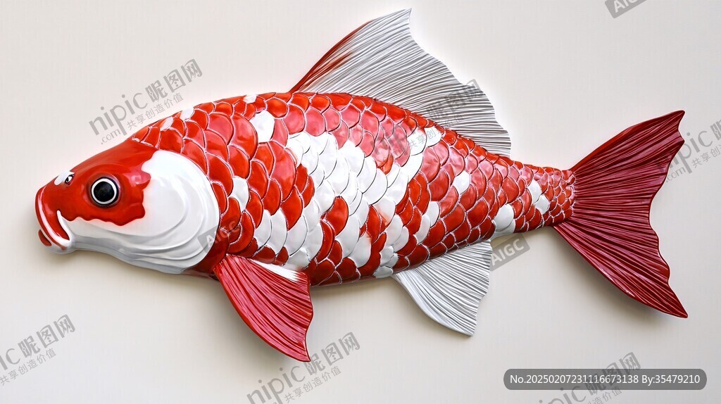 3d紅鯉魚