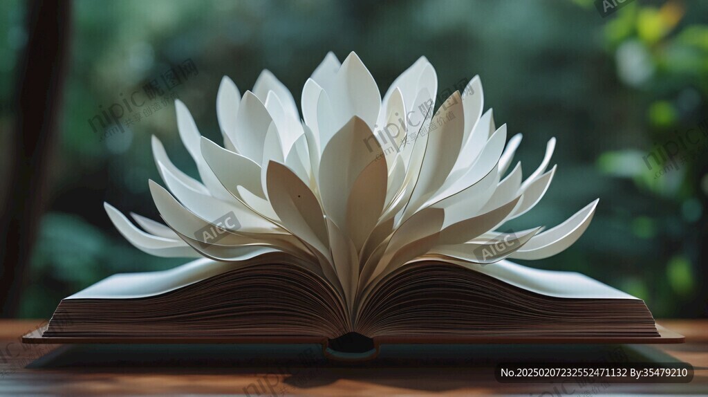 l打開的書本