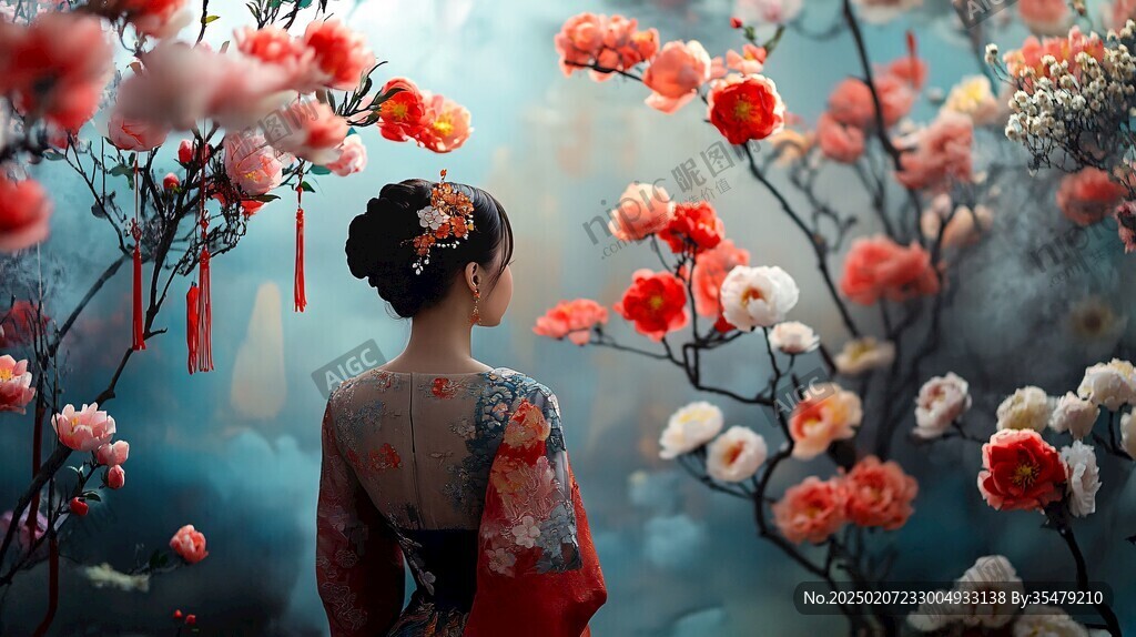 窗花人像