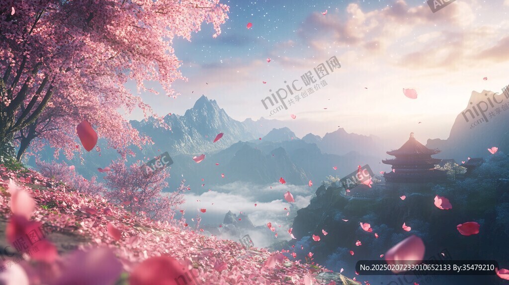 古風場景春暖花開