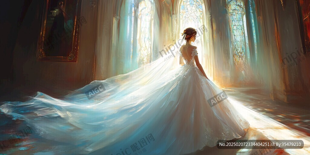 婚紗少女圖