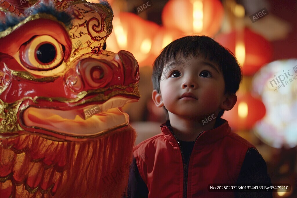 春節(jié)男孩