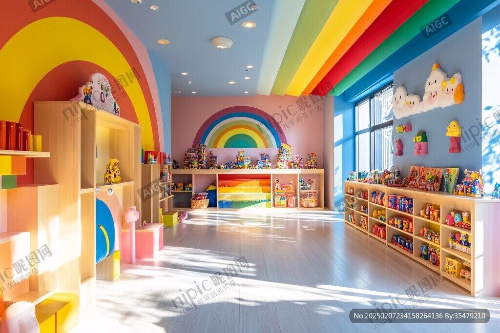 彩色的幼兒園