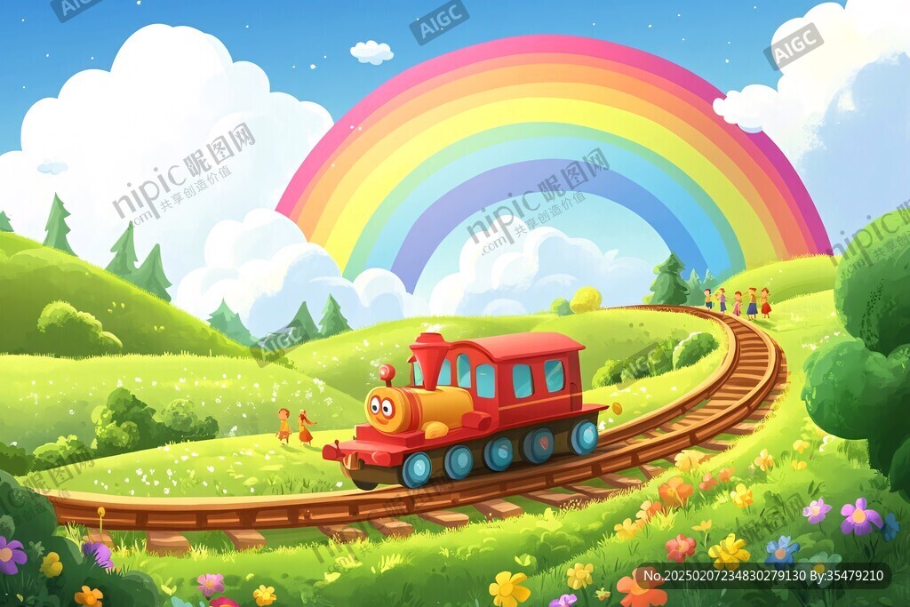 火車插畫