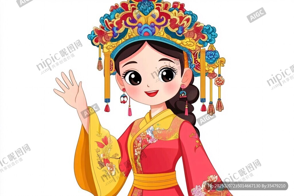 格格頭像插畫