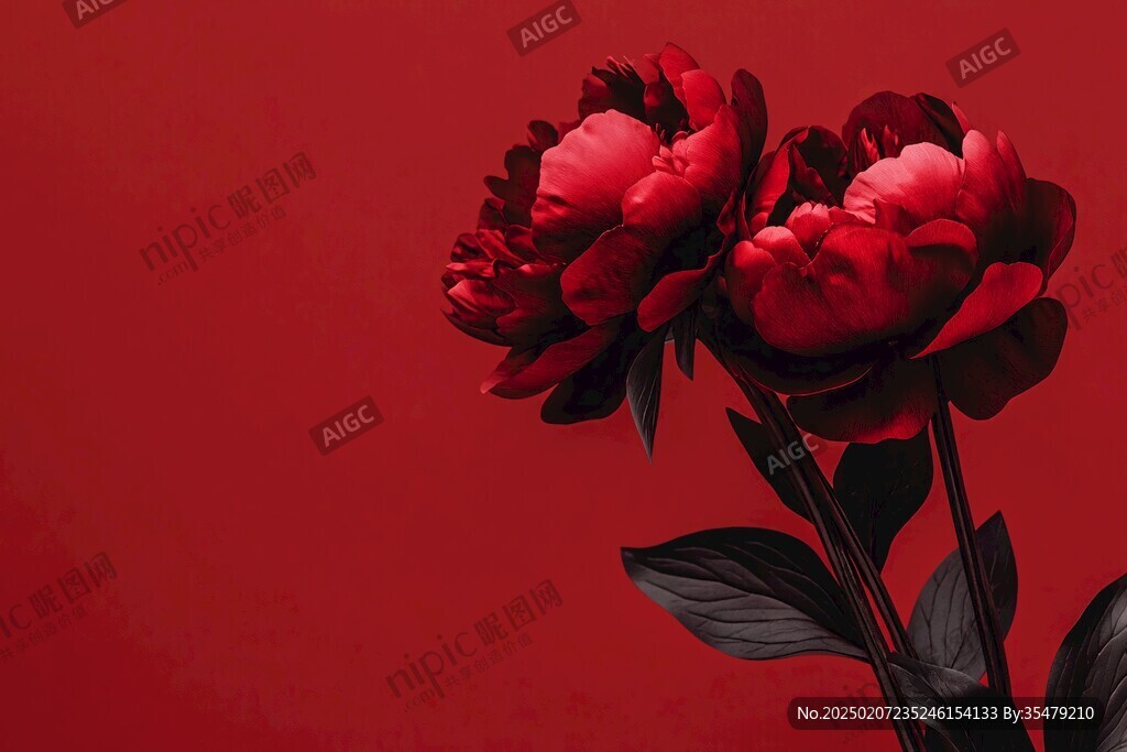 鮮花大紅花