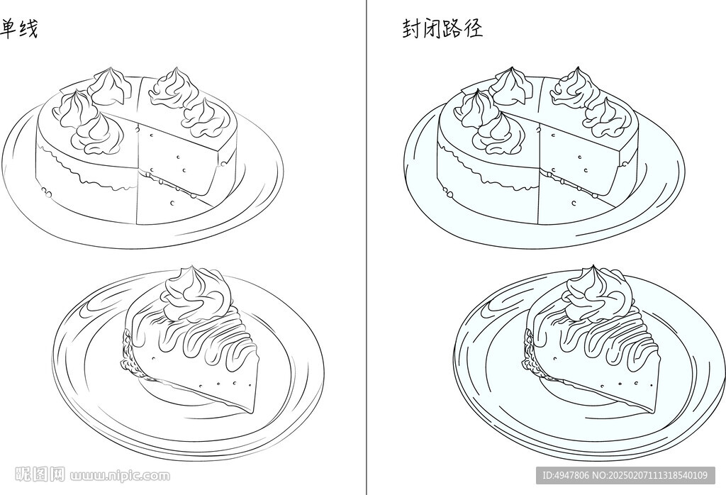 甜品 矢量圖