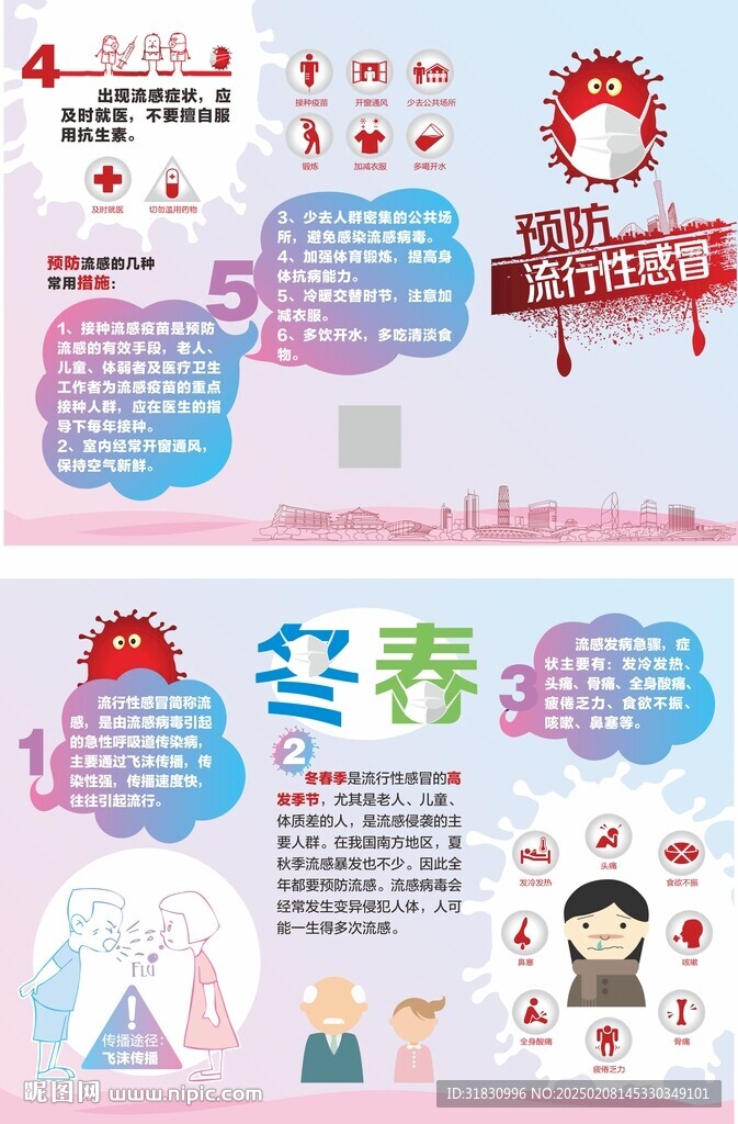 預防流感三折頁