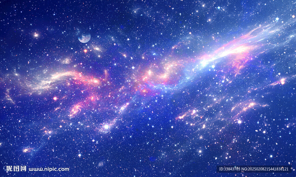 紫色宇宙星空背景圖素材